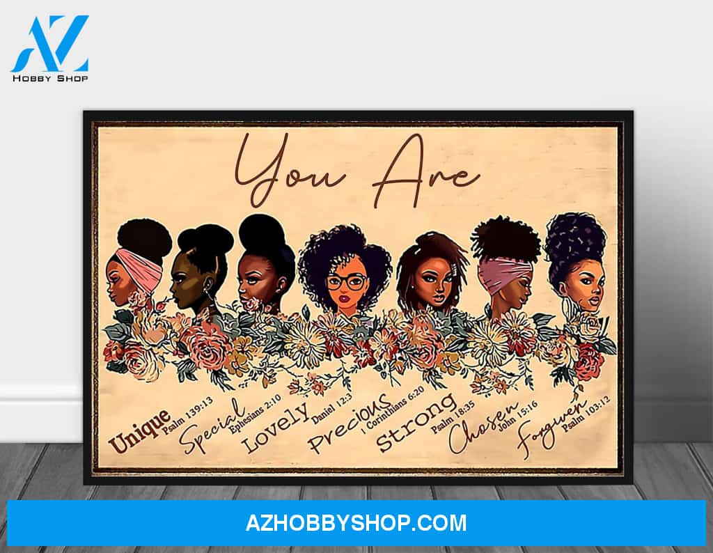 African American You'Re Black Black Woman Print For B Poster Canvas