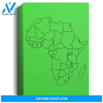 African Continent Men Women Map Of Africa Pride Portrait Canvas