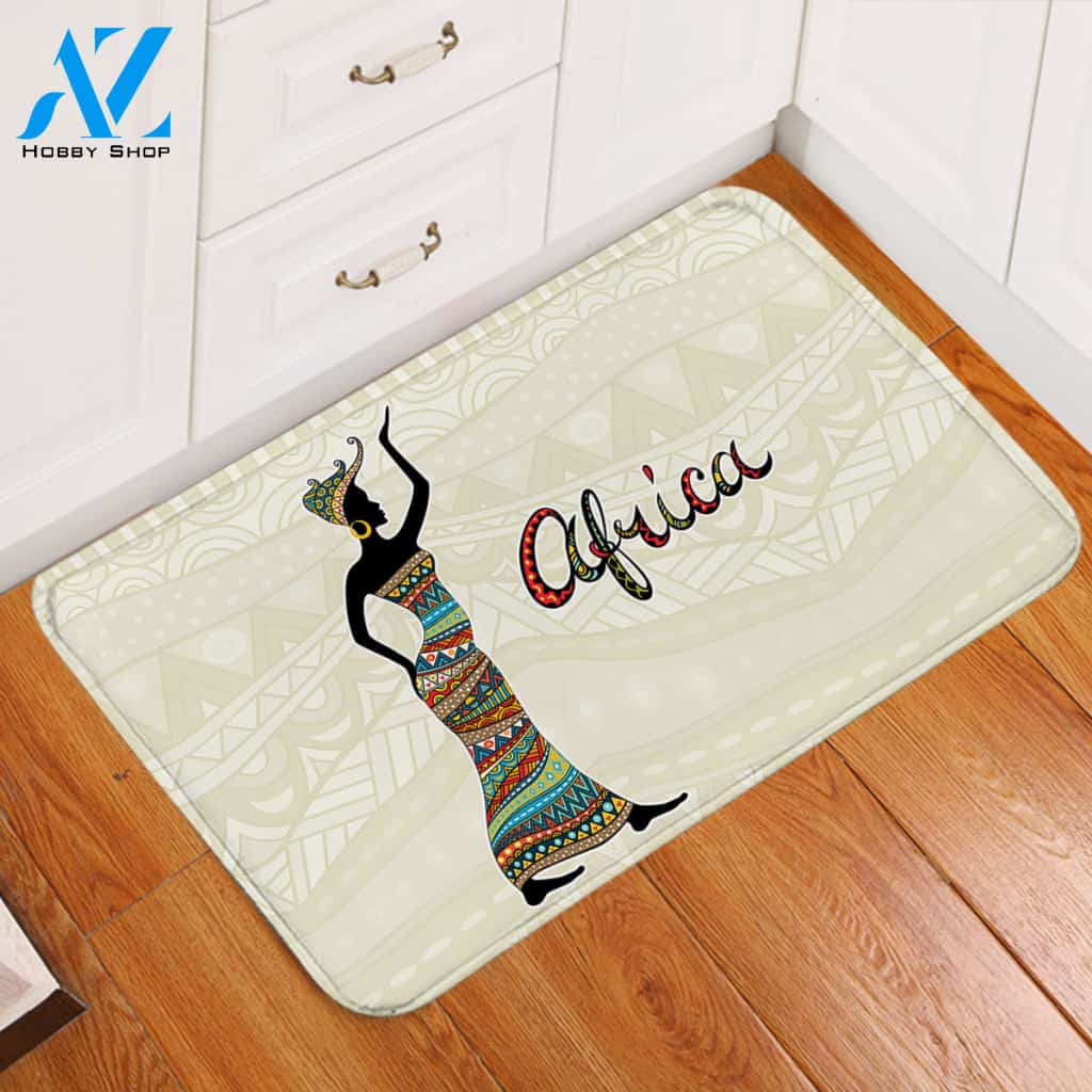 African Lady Door Mat