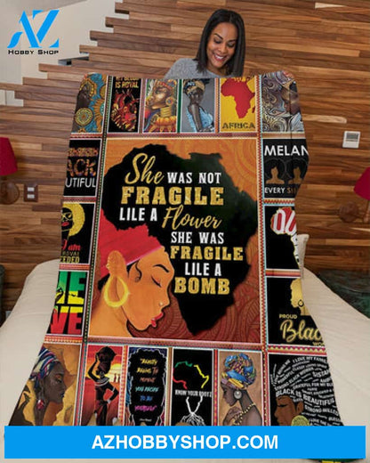 Afro African Pride Blanket Fleece Blanket - Quilt Blanket