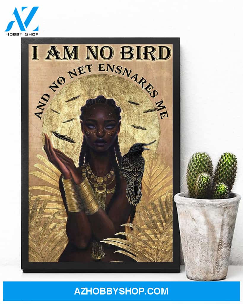 Afro Girl, Afro I Am No Bird Print, Afro Girl Ideal Wall Art, Best Gift Ever