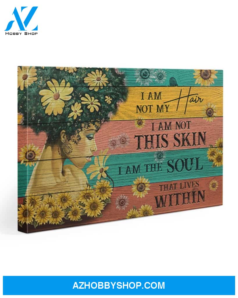 Afro I Am The Soul Gallery Wrapped Canvas Prints – African Canvas Print Wall Art