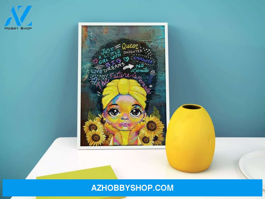 Black Woman Portrait Poster, Afro Queen Portrait, I Am Enough Poster, African American Woman Canvas And Poster, Wall Decor Visual Art