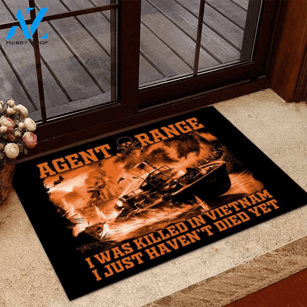 Agent Orange I Was Killed In Vietnam I Just Haven't Died Yet Indoor and Outdoor Doormat Warm House Gift Welcome Mat Gift for Friend Family