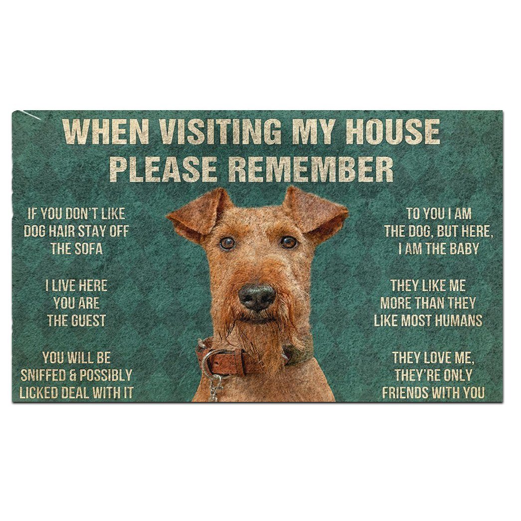 Airedale Terrier's Rules Doormat