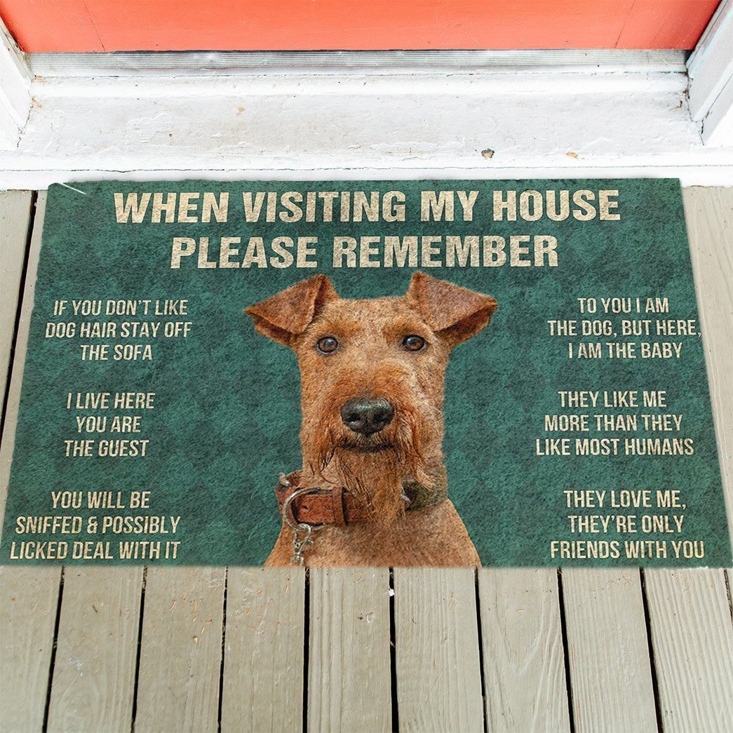 Airedale Terrier's Rules Doormat