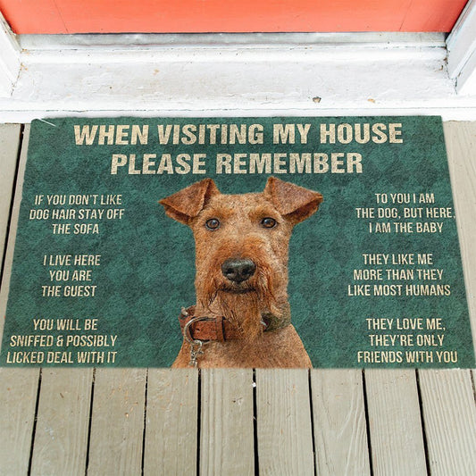 Airedale Terrier's Rules Doormat