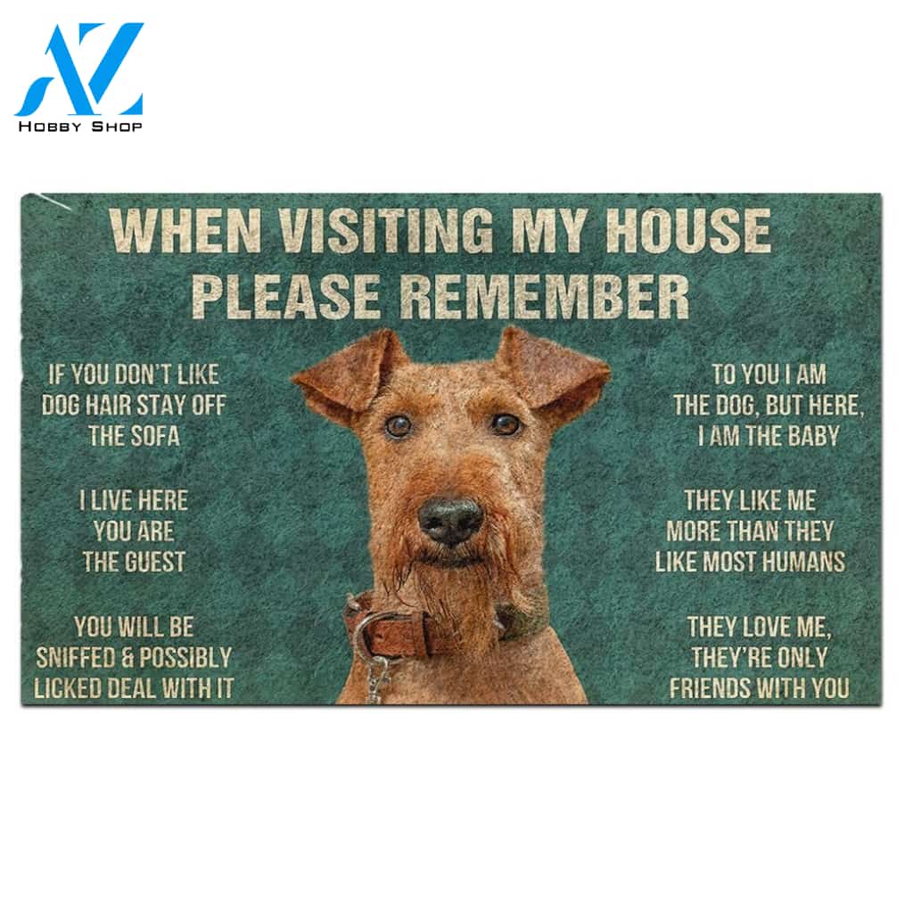 Airedale Terrier's Rules Doormat