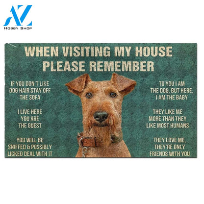 Airedale Terrier's Rules Doormat