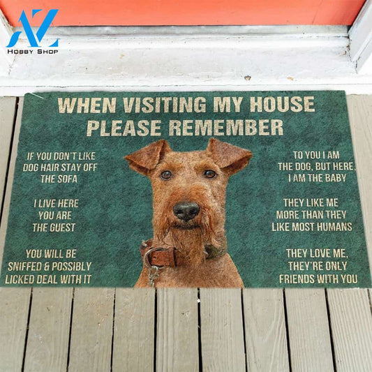 Airedale Terrier's Rules Doormat