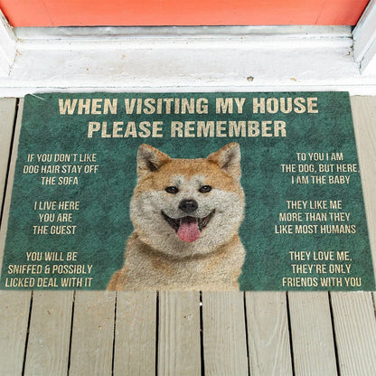 Akita's Rules Doormat