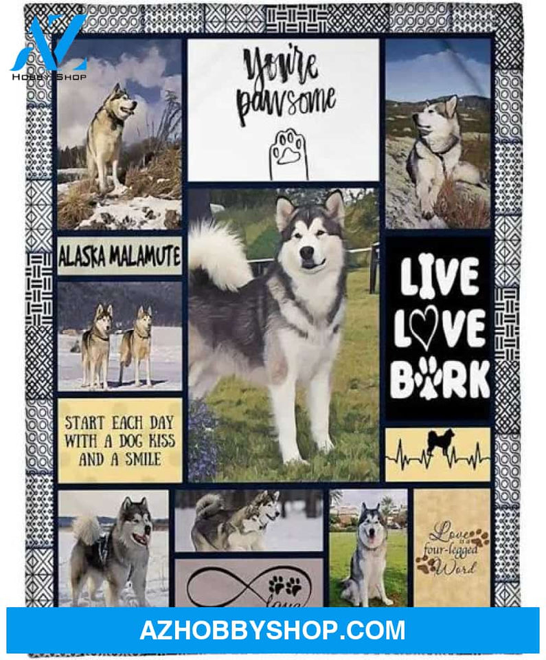 Alaska Malamute Blanket