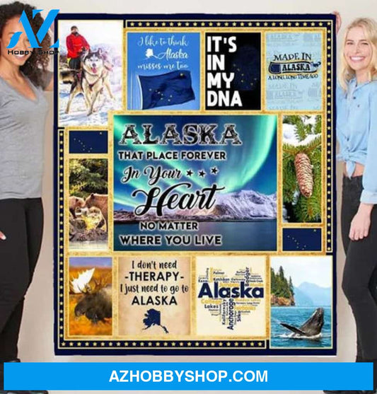 Alaska Place Forever In Your Heart Blanket - Stadium Blanket
