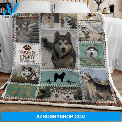 Alaskan Malamute Enjoy CLM2612013S Blanket