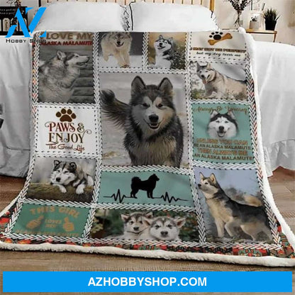 Alaskan Malamute Enjoy CLM2612013S Blanket