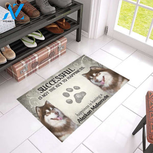 Alaskan Malamute Happiness Doormat | Welcome Mat | House Warming Gift