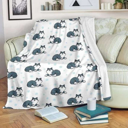 Alaskan Malamute Pattern CLA15100090F Blanket