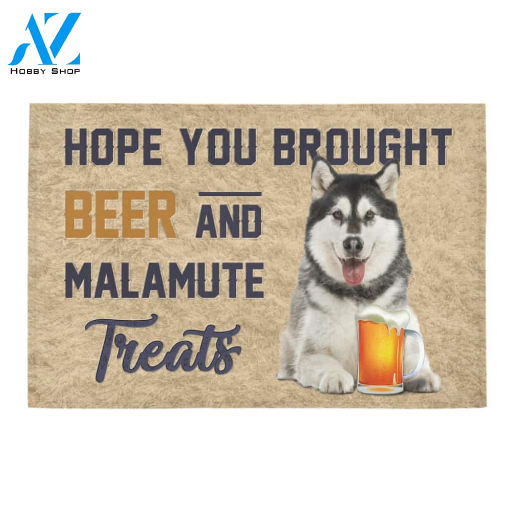 Alaskan Manamute Beer Doormat