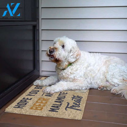 Alaskan Manamute Beer Doormat