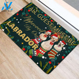 All Guest Must Be Approved By Our Labrador Christmas Funny Doormat Gift For Dog Lovers Birthday Gift Home Decor Warm House Gift Welcome Mat