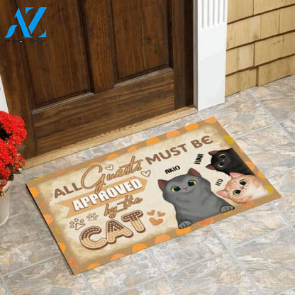 All Guest Must Be Approved By The Cat - Doormat