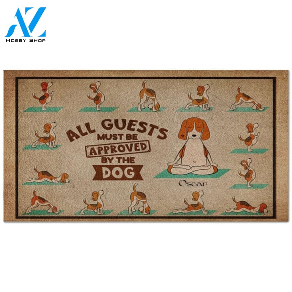 All Guest Must Be Approved By The Dog Welcome Doormat Welcome Mat House Warming Gift Home Decor Gift For Dog Lovers Funny Doormat Gift Idea