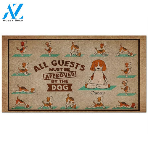 All Guest Must Be Approved By The Dog Welcome Doormat Welcome Mat House Warming Gift Home Decor Gift For Dog Lovers Funny Doormat Gift Idea
