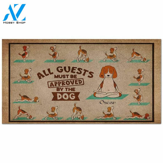 All Guest Must Be Approved By The Dog Welcome Doormat Welcome Mat House Warming Gift Home Decor Gift For Dog Lovers Funny Doormat Gift Idea
