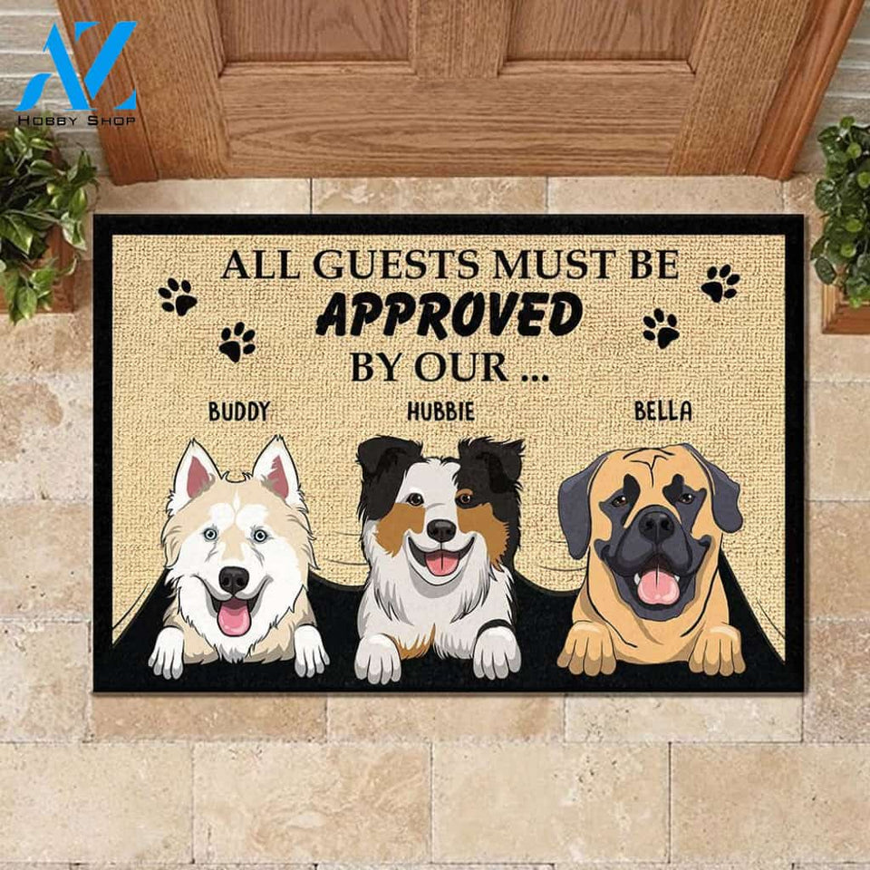 All Guest Must Be Approved - Personalized Doormat | Welcome Mat | House Warming Gift