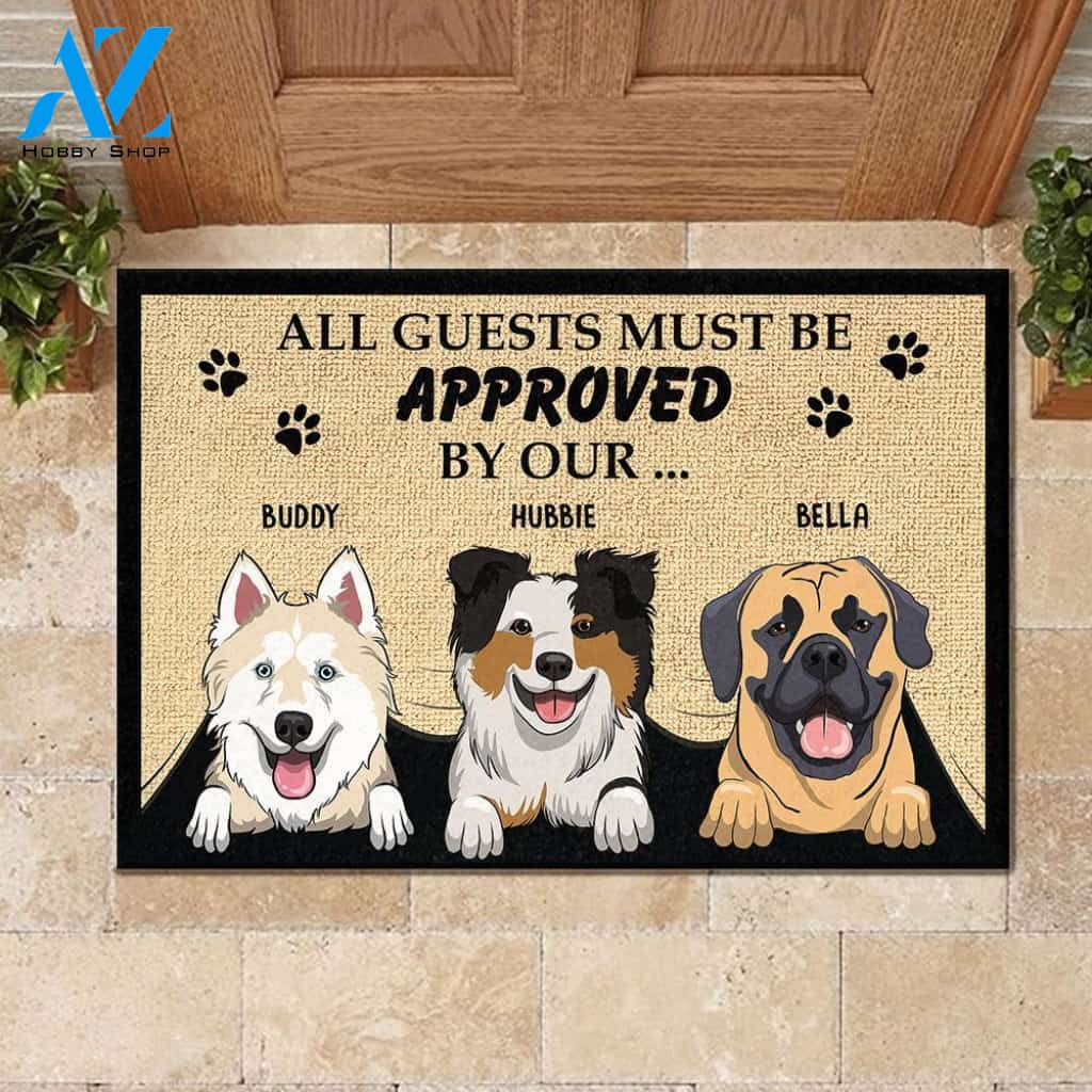 All Guest Must Be Approved - Personalized Doormat | Welcome Mat | House Warming Gift