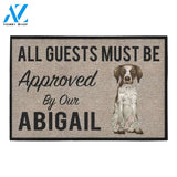 All Guests Must Be Approved By Our Abigail Doormat 23.6" x 15.7" | Welcome Mat | House Warming Gift