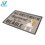 All Guests Must Be Approved By Our BEAGLE Doormat 23.6" x 15.7" | Welcome Mat | House Warming Gift