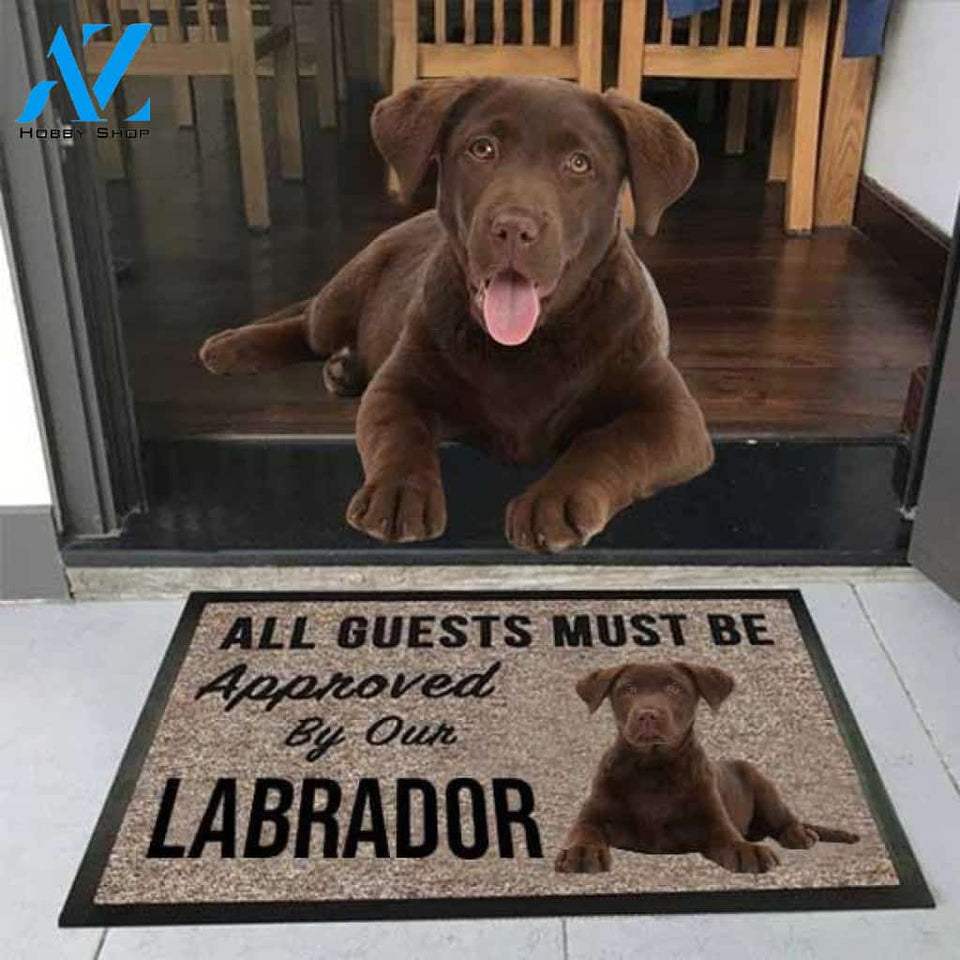 All Guests Must Be Approved By Our Labrador Doormat | Welcome Mat | House Warming Gift