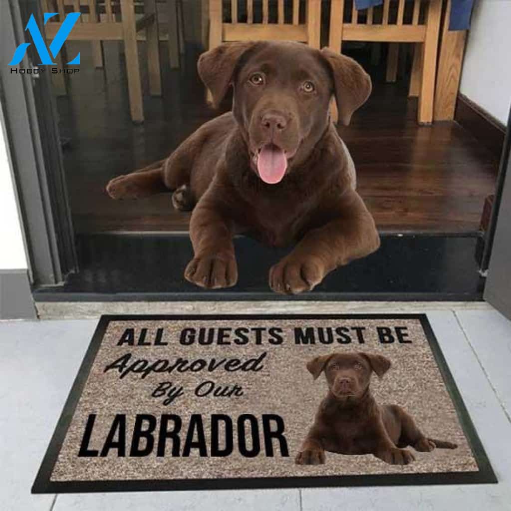 All Guests Must Be Approved By Our Labrador Doormat | Welcome Mat | House Warming Gift