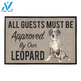 All Guests Must Be Approved By Our LEOPARD Doormat 23.6" x 15.7" | Welcome Mat | House Warming Gift