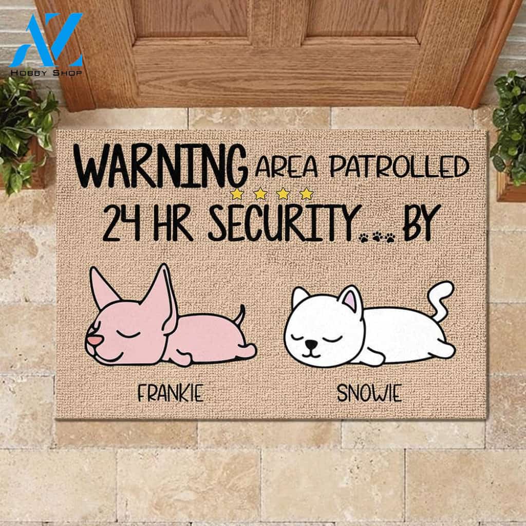 All Guests Must Be Approved By The Sleeping Cats - Funny Personalized Cat Doormat 