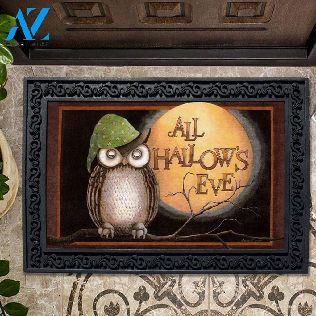 All Hallows Eve Owl - Doormat - 18" x 30"