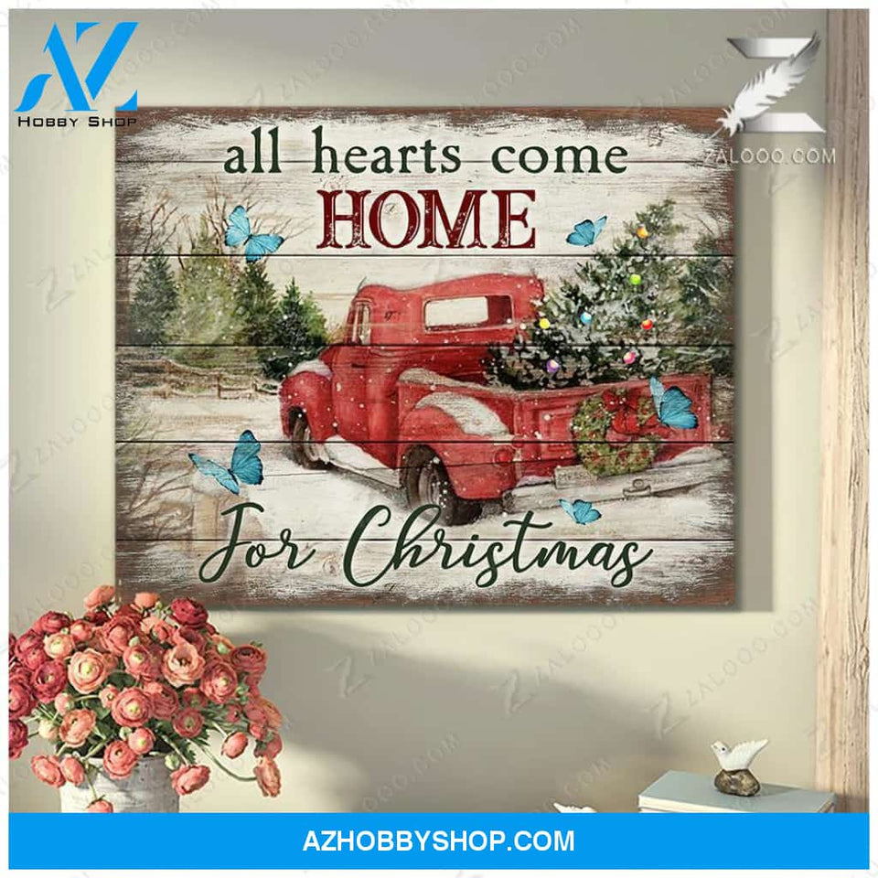 Zalooo All Hearts Butterfly Wall Art Canvas