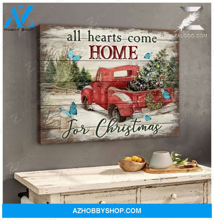 Zalooo All Hearts Butterfly Wall Art Canvas