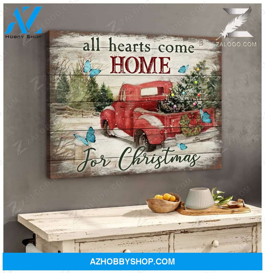 Zalooo All Hearts Butterfly Wall Art Canvas