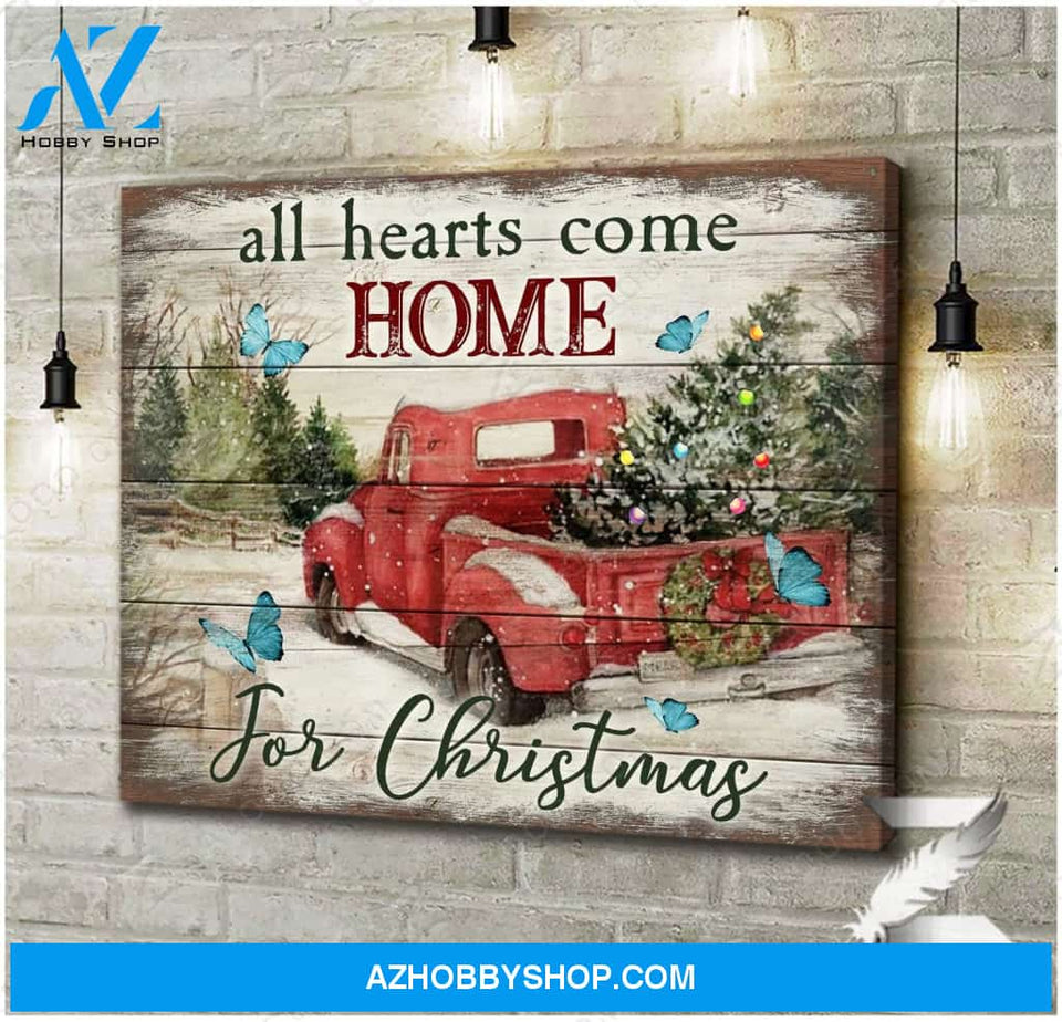 Zalooo All Hearts Butterfly Wall Art Canvas