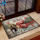 All Hearts Come Home For Christmas Horse Doormat | Welcome Mat | House Warming Gift