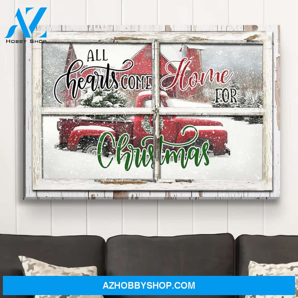 All Hearts Come Home For Christmas - Premium Matte Canvas