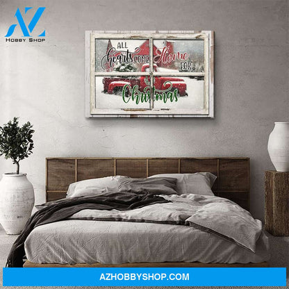 All Hearts Come Home For Christmas - Premium Matte Canvas