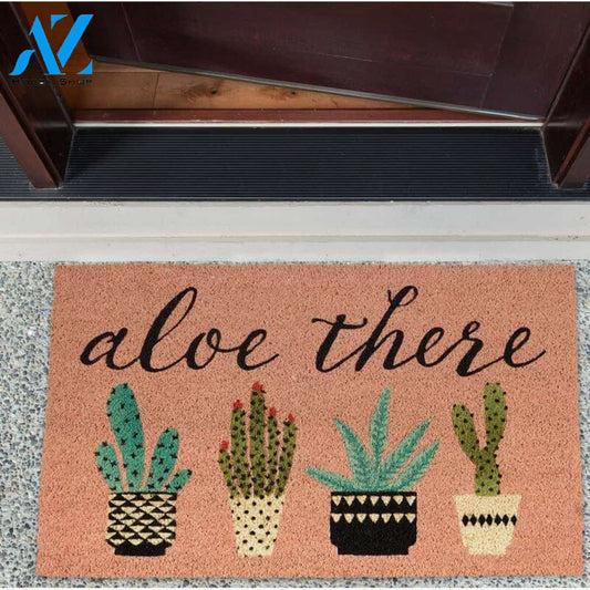 Aloe There Gardening Funny Indoor And Outdoor Doormat Gift For Friend Family Decor Warm House Gift Welcome Mat