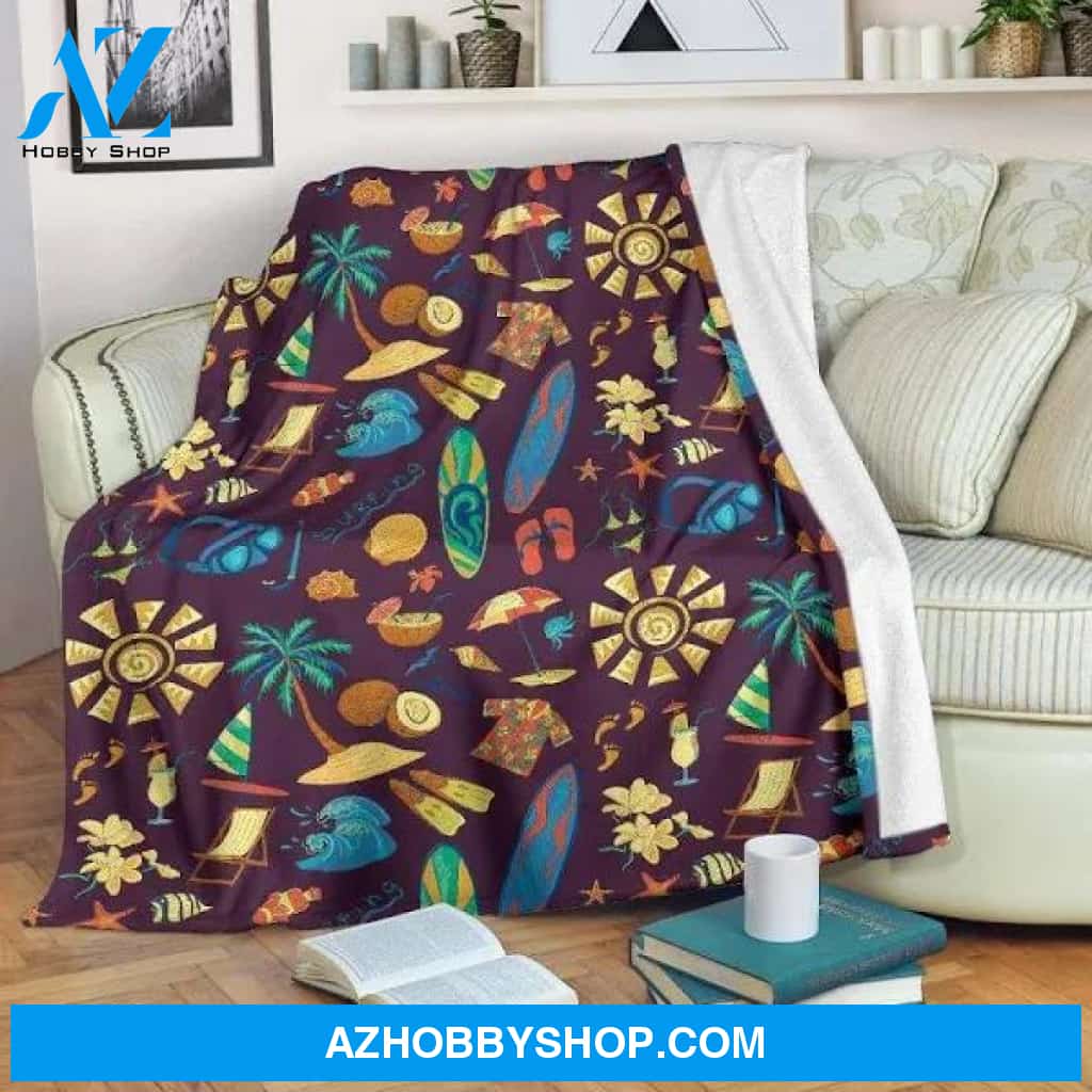 Aloha Hawaii Pattern CLA15100108F Blanket
