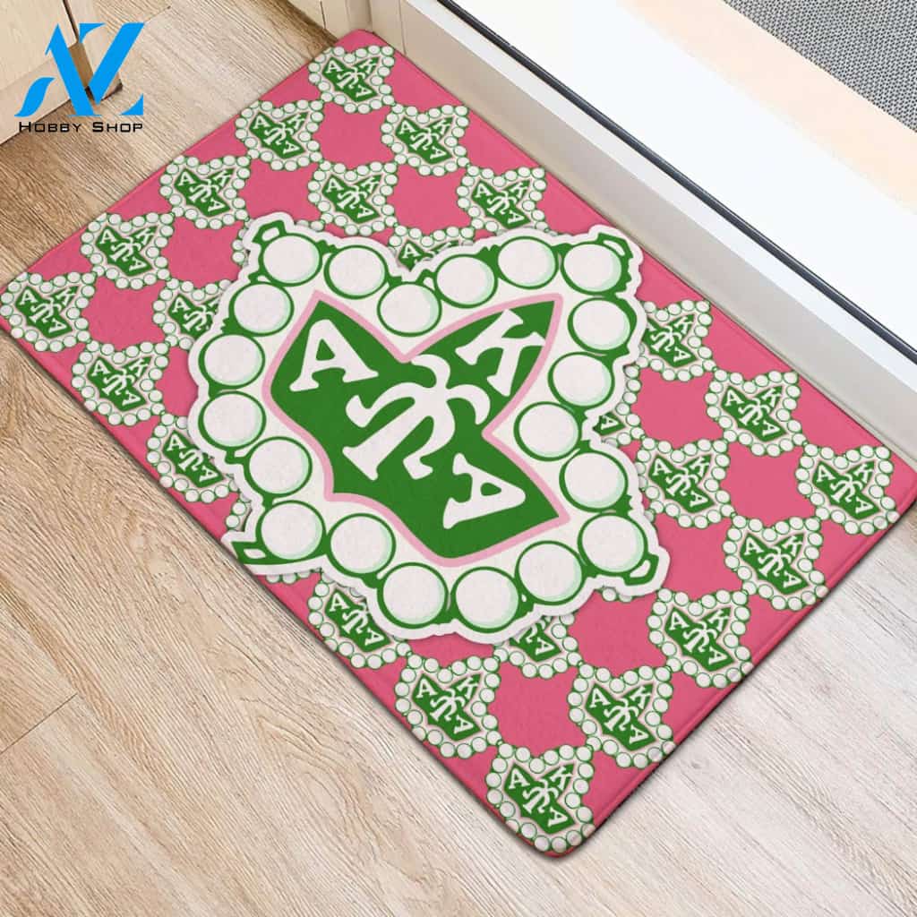 Alpha Kappa Alpha 1908 Ivy Pearl Emblem Doormat