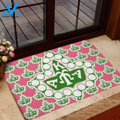 Alpha Kappa Alpha 1908 Ivy Pearl Emblem Doormat