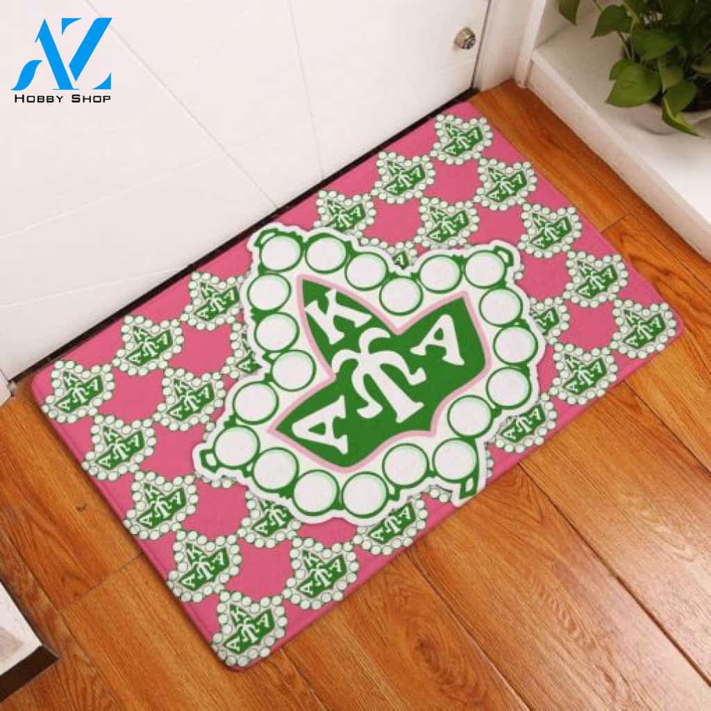 Alpha Kappa Alpha 1908 Ivy Pearl Emblem Doormat