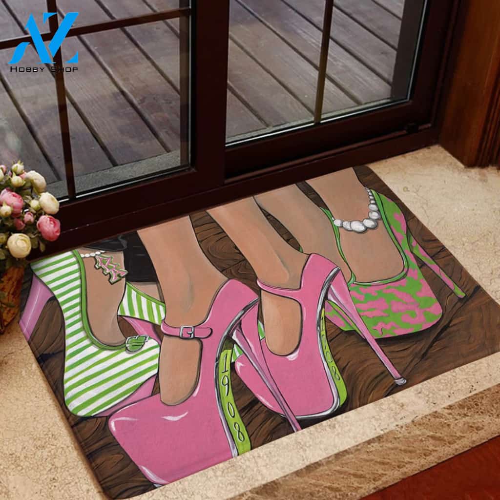Alpha Kappa Alpha High Heels Doormat